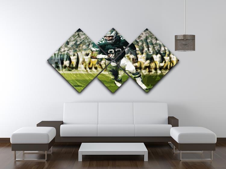 Reggie White 4 Square Multi Panel Canvas - Canvas Art Rocks - 3