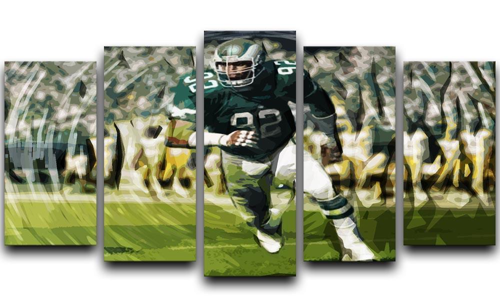 Reggie White 5 Split Panel Canvas  - Canvas Art Rocks - 1