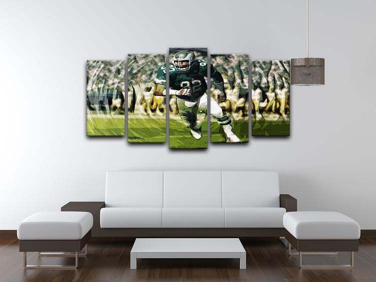 Reggie White 5 Split Panel Canvas - Canvas Art Rocks - 3