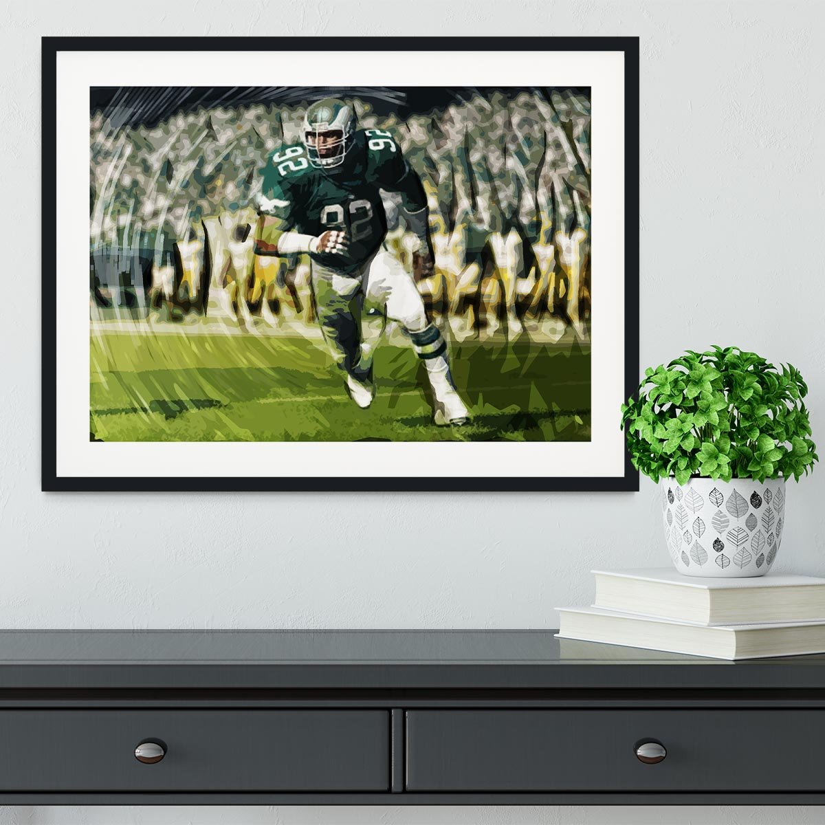 Reggie White Framed Print - Canvas Art Rocks - 1