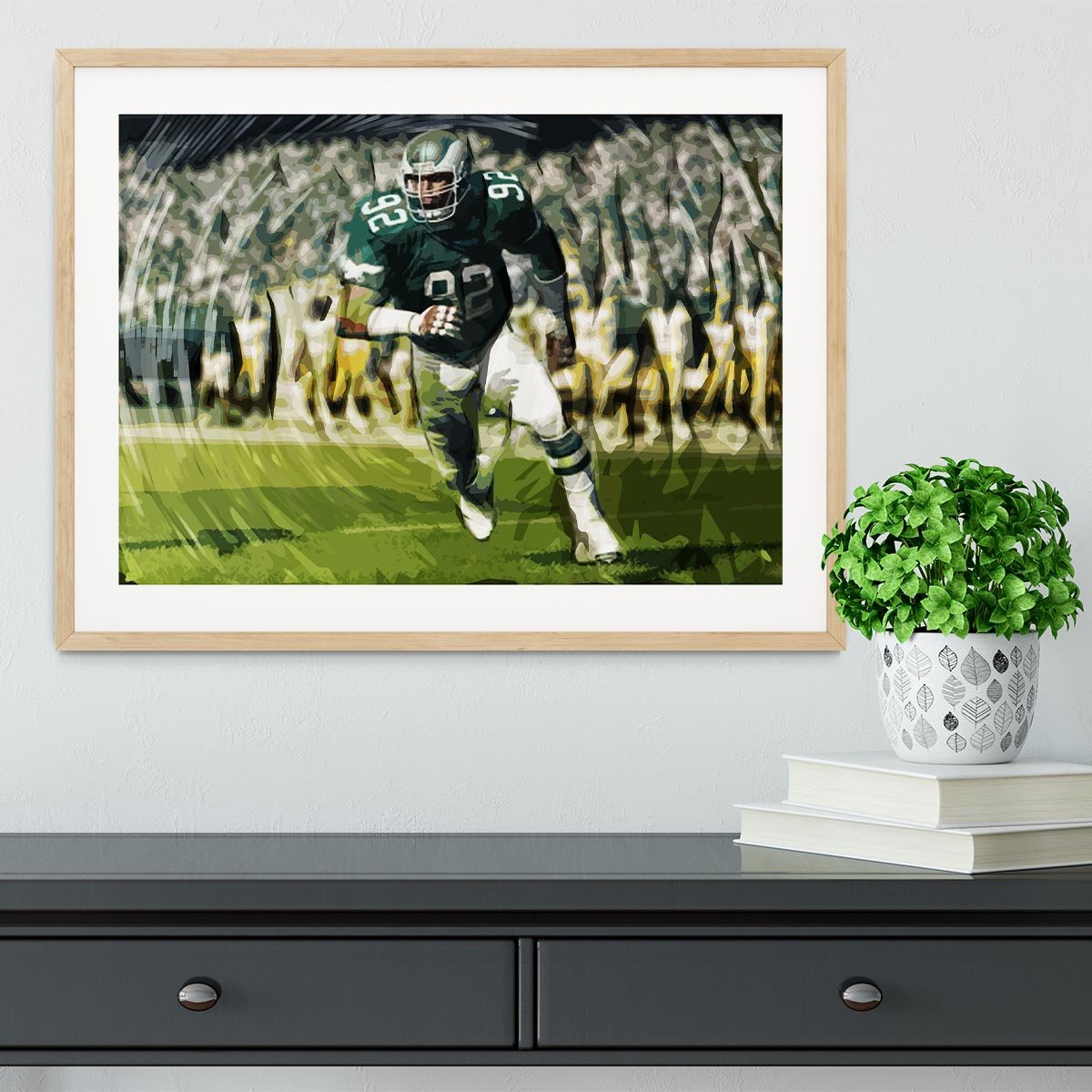 Reggie White Framed Print - Canvas Art Rocks - 3