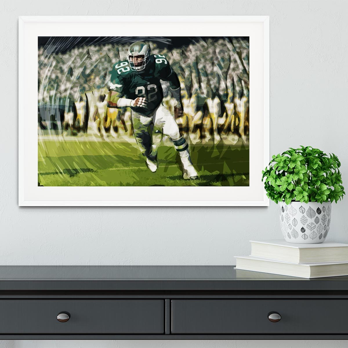 Reggie White Framed Print - Canvas Art Rocks - 5