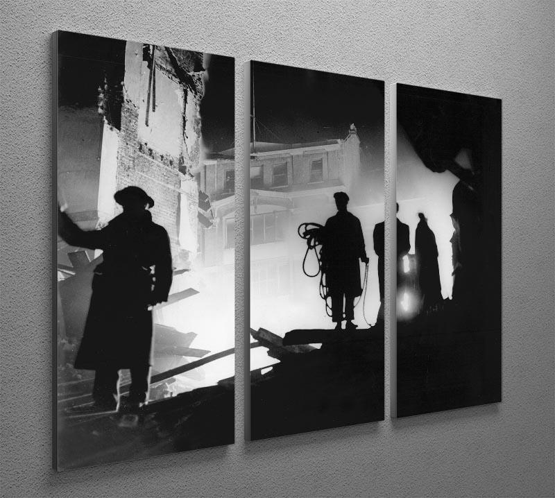 Rescuers in Soho London 3 Split Panel Canvas Print - Canvas Art Rocks - 2