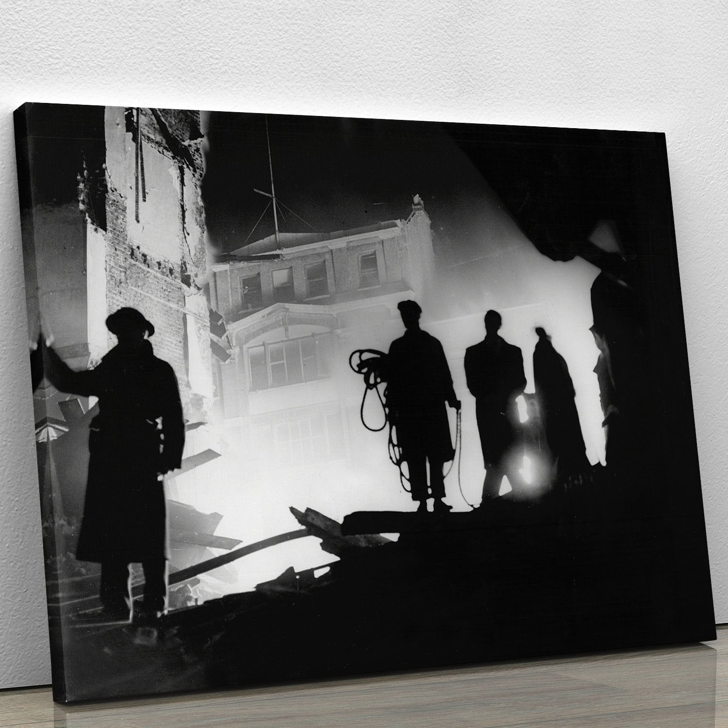 Rescuers in Soho London Canvas Print or Poster