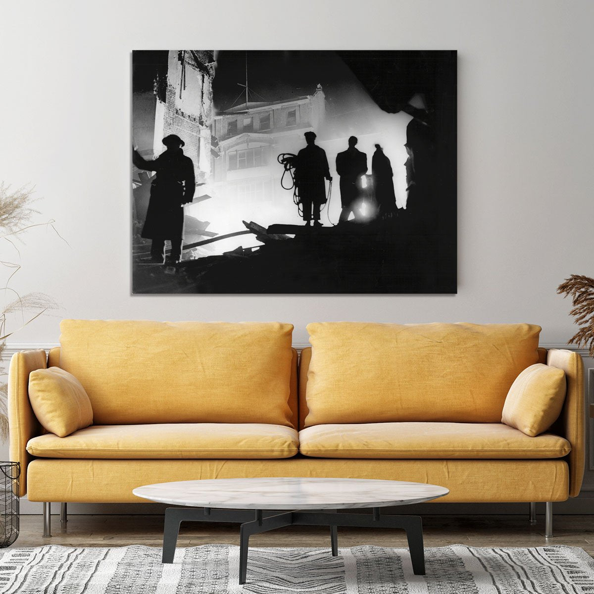 Rescuers in Soho London Canvas Print or Poster
