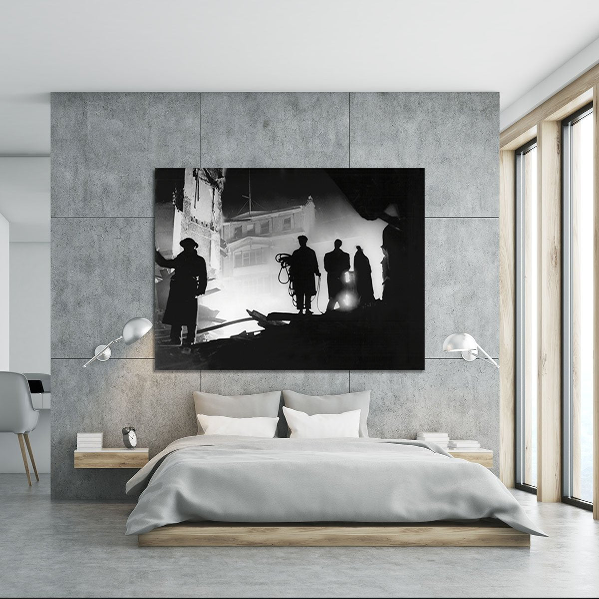 Rescuers in Soho London Canvas Print or Poster