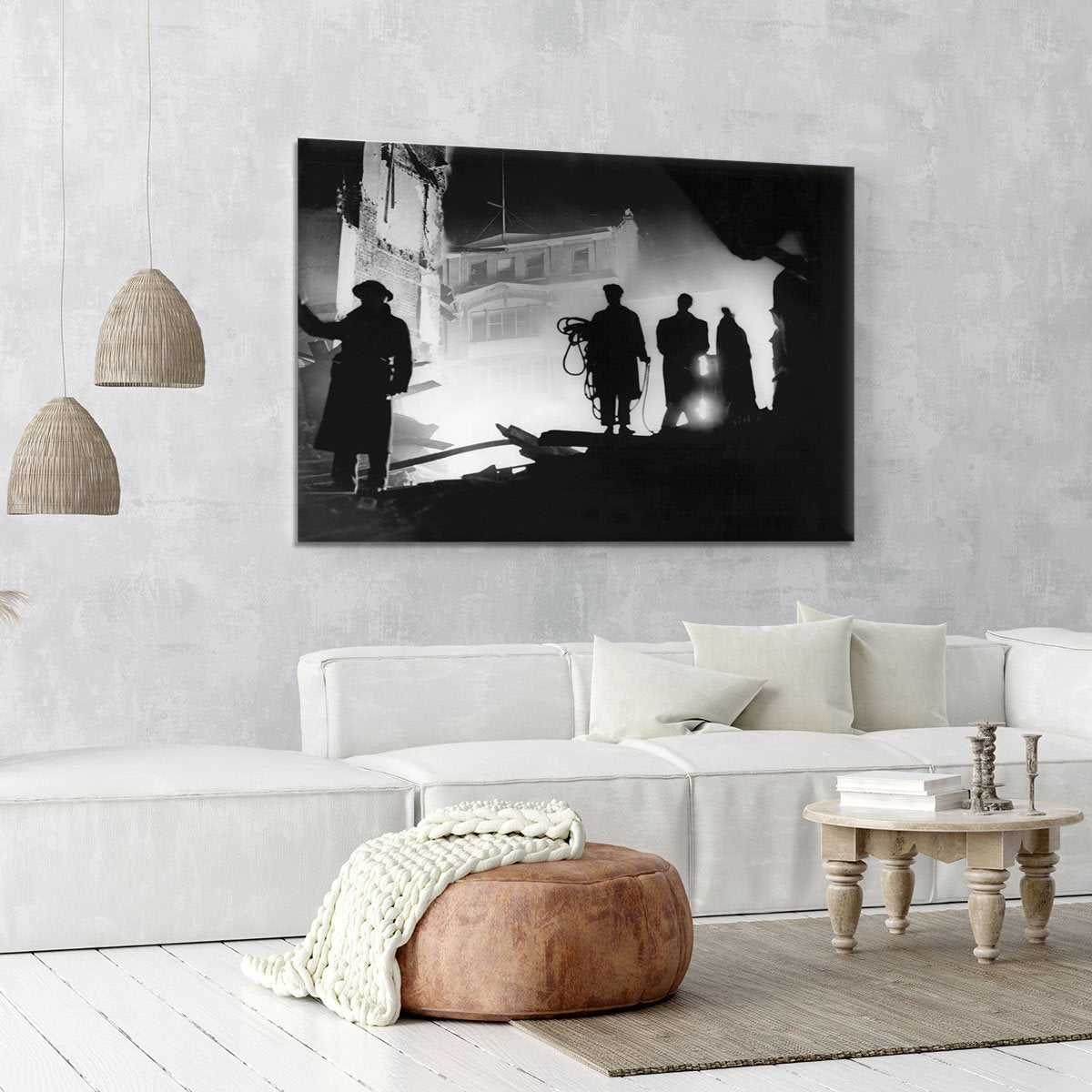 Rescuers in Soho London Canvas Print or Poster