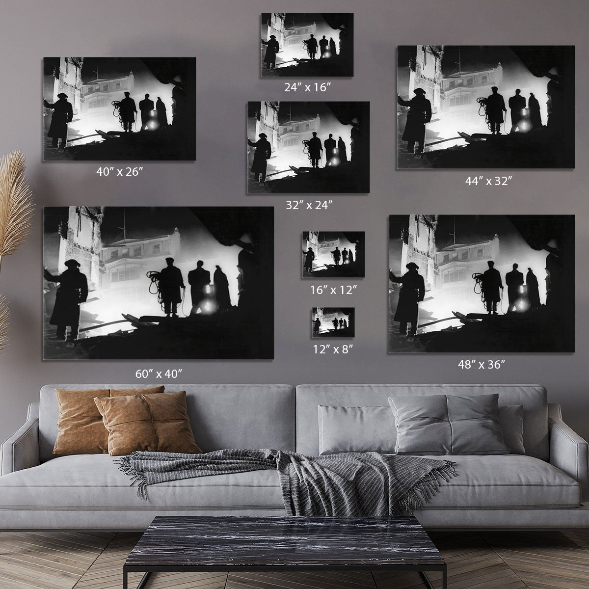 Rescuers in Soho London Canvas Print or Poster