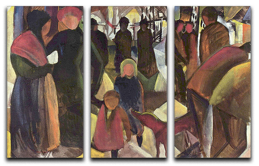 Resignation by Macke 3 Split Panel Canvas Print - Canvas Art Rocks - 1
