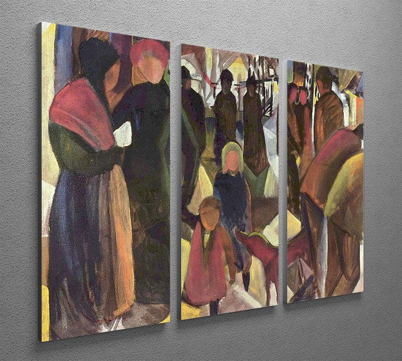 Resignation by Macke 3 Split Panel Canvas Print - Canvas Art Rocks - 2