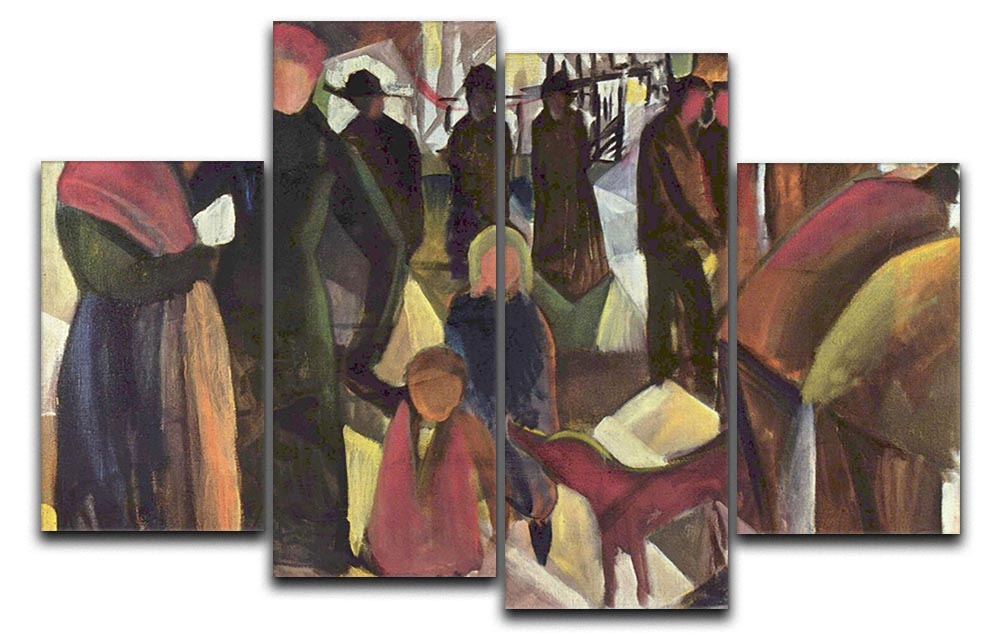 Resignation by Macke 4 Split Panel Canvas - Canvas Art Rocks - 1