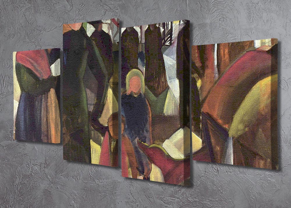 Resignation by Macke 4 Split Panel Canvas - Canvas Art Rocks - 2