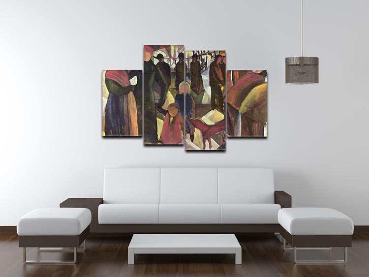 Resignation by Macke 4 Split Panel Canvas - Canvas Art Rocks - 3
