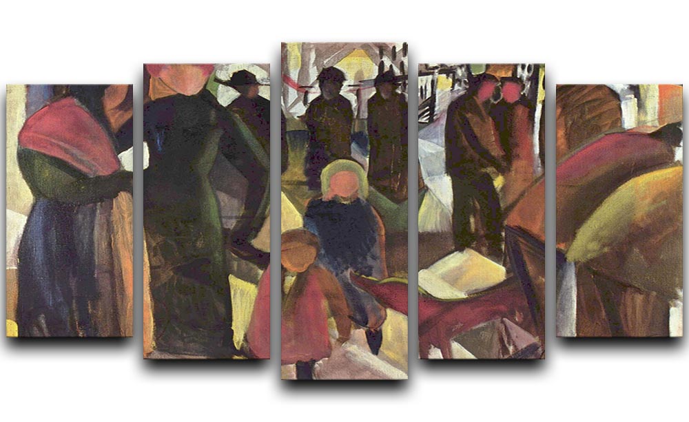 Resignation by Macke 5 Split Panel Canvas - Canvas Art Rocks - 1