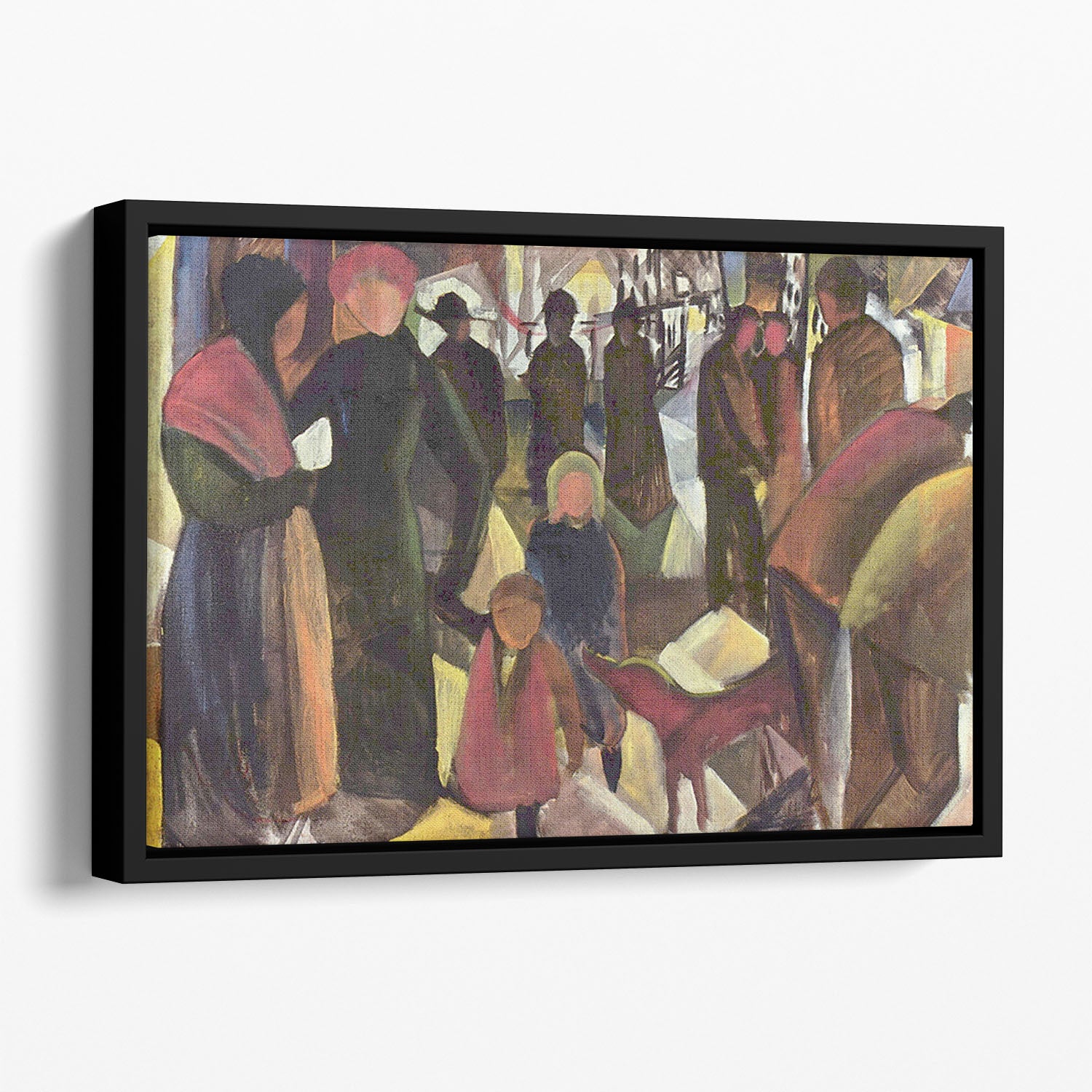 Resignation by Macke Floating Framed Canvas - Canvas Art Rocks - 1