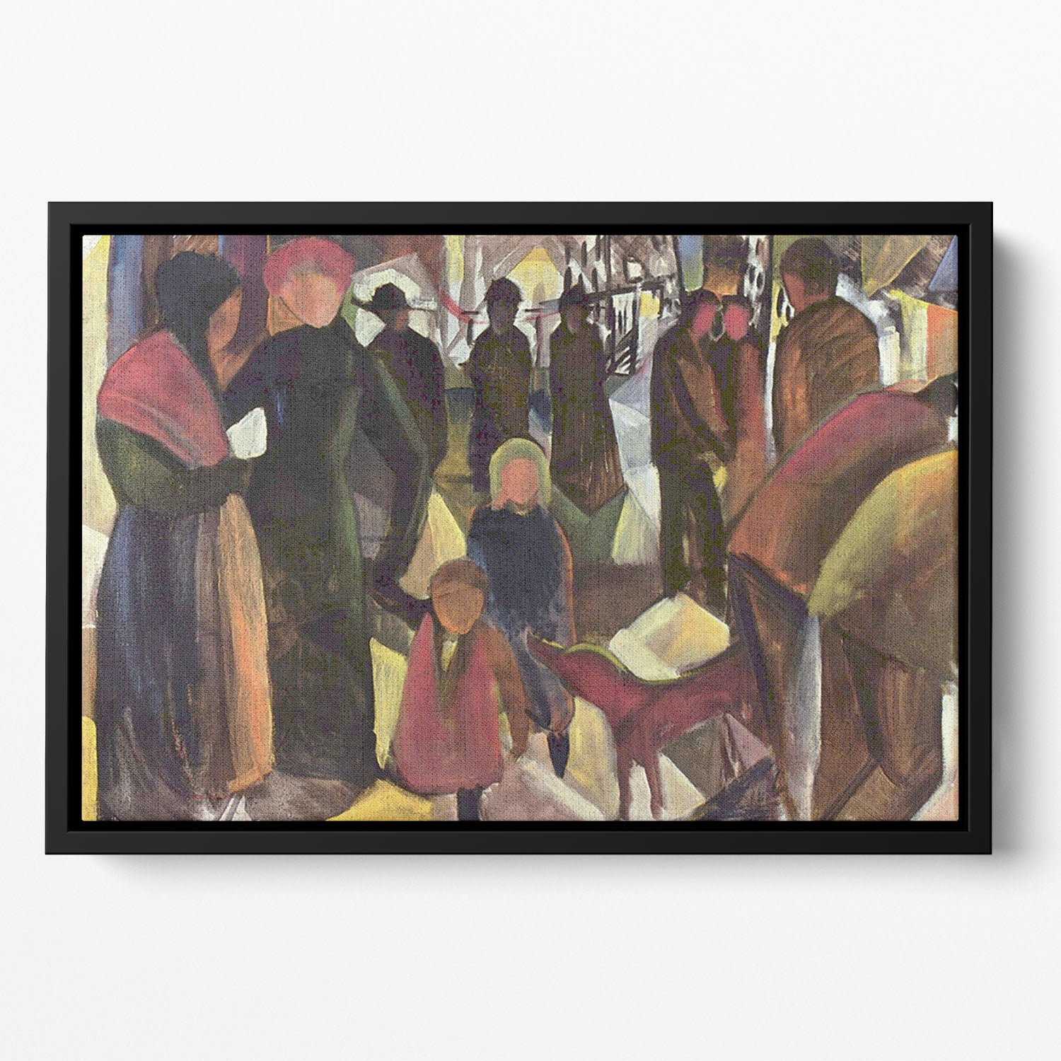 Resignation by Macke Floating Framed Canvas - Canvas Art Rocks - 2