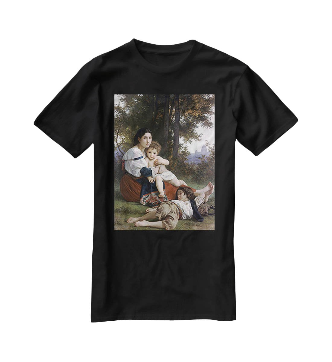 Rest By Bouguereau T-Shirt - Canvas Art Rocks - 1