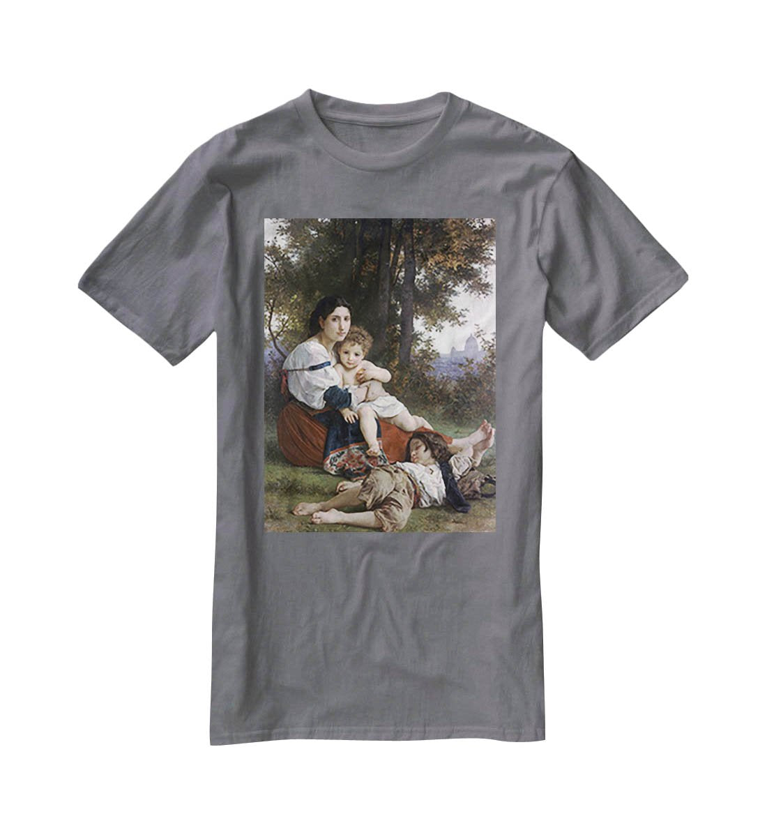 Rest By Bouguereau T-Shirt - Canvas Art Rocks - 3