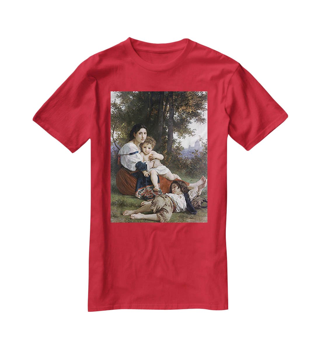 Rest By Bouguereau T-Shirt - Canvas Art Rocks - 4