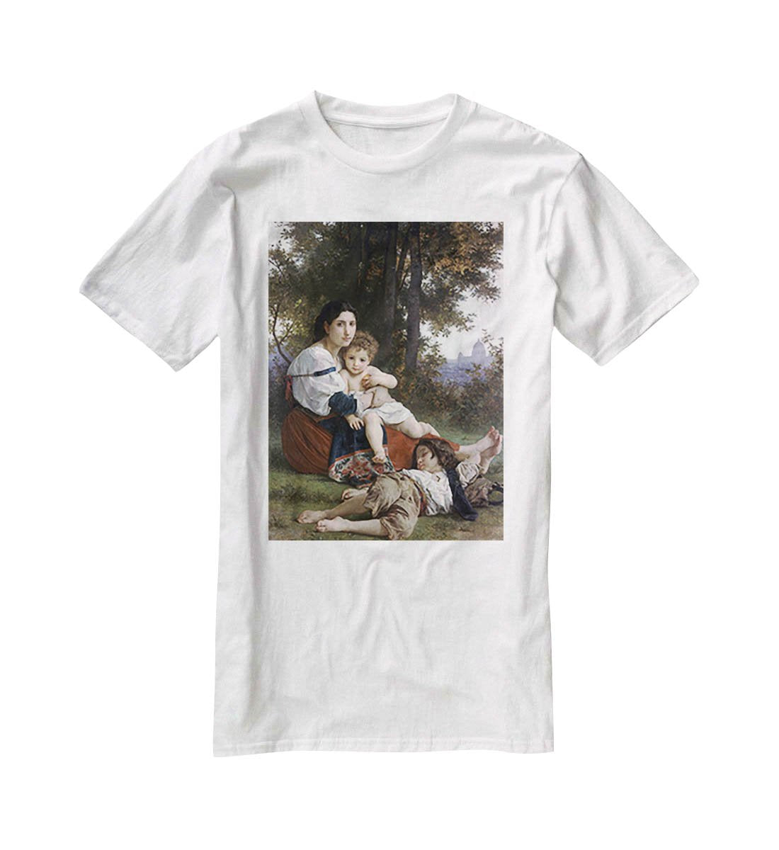 Rest By Bouguereau T-Shirt - Canvas Art Rocks - 5