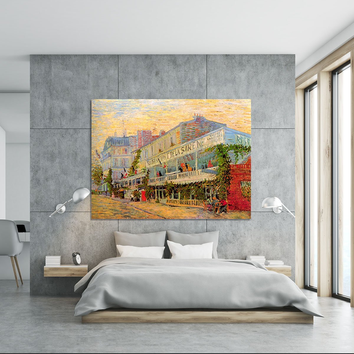Restaurant de la Sirene at Asnieres by Van Gogh Canvas Print or Poster