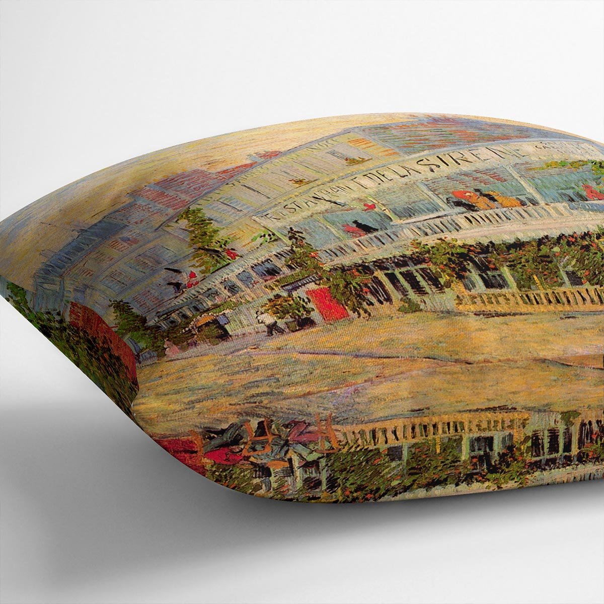 Restaurant de la Sirene at Asnieres by Van Gogh Throw Pillow