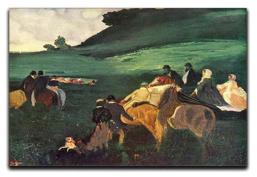 Riders in the landscape by Degas Canvas Print or Poster - Canvas Art Rocks - 1