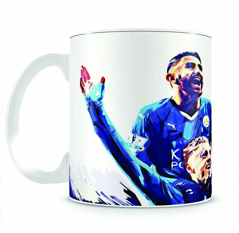 Rihad Mahrez and Jamie Vardy Mug - Canvas Art Rocks - 2
