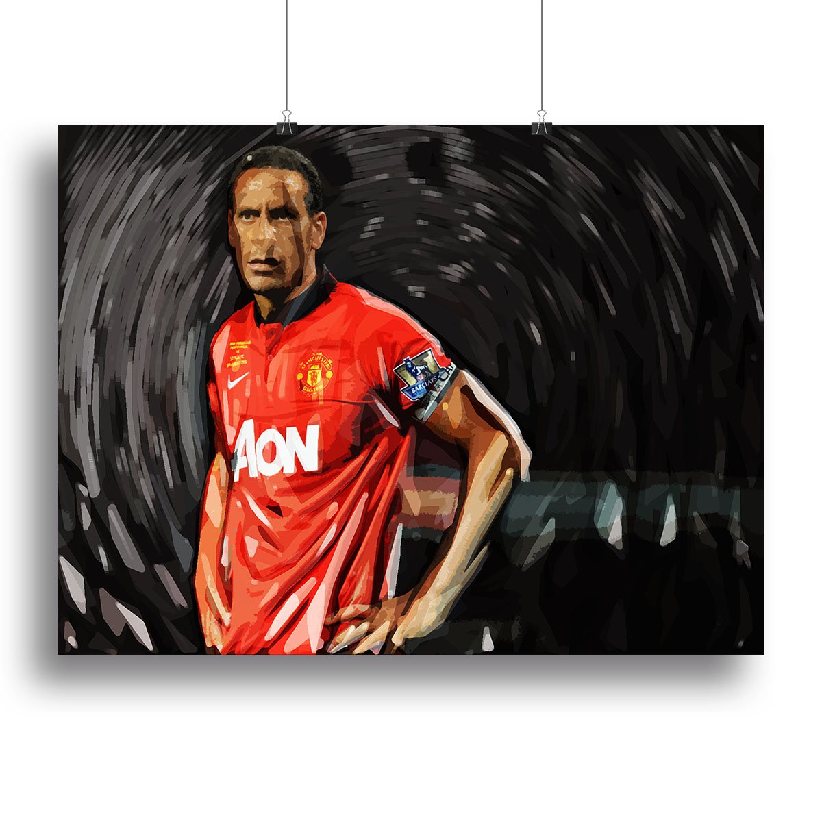 Rio Ferdinand Manchester United Canvas Print or Poster