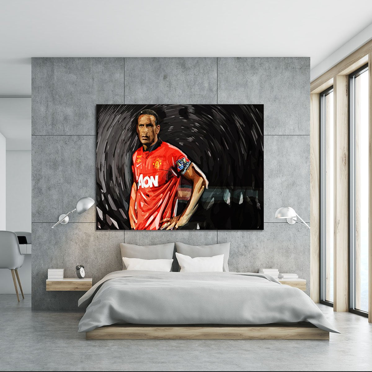 Rio Ferdinand Manchester United Canvas Print or Poster
