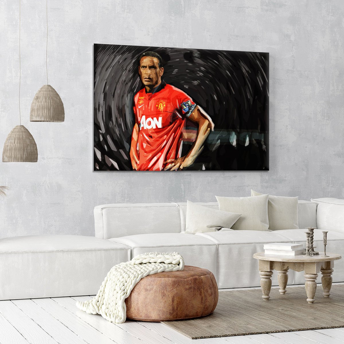 Rio Ferdinand Manchester United Canvas Print or Poster