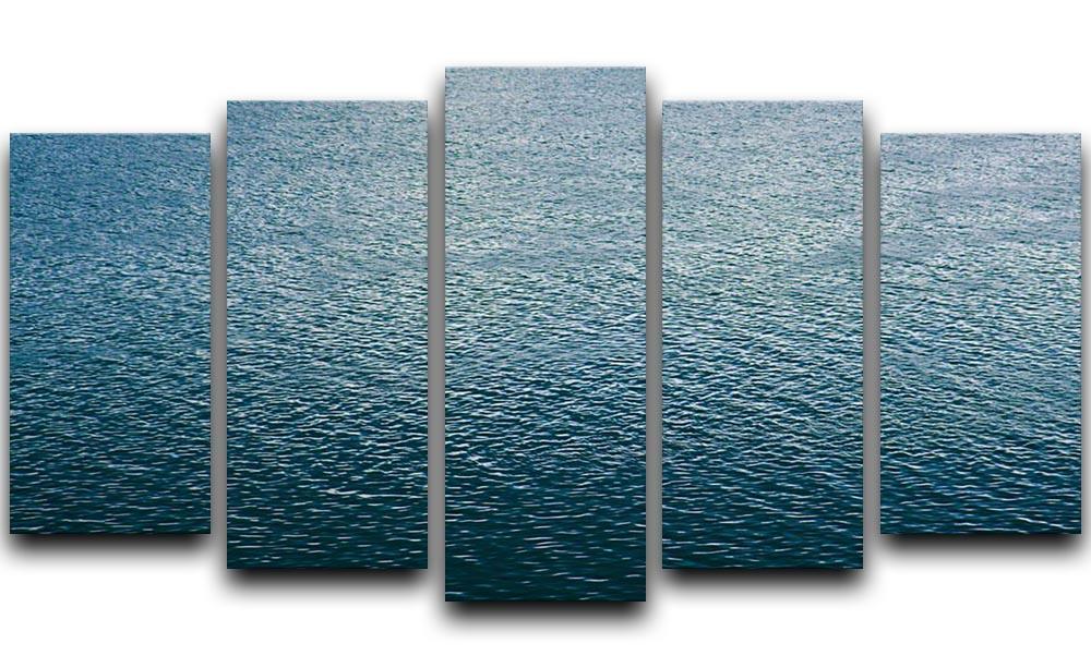 Ripple on blue water 5 Split Panel Canvas  - Canvas Art Rocks - 1