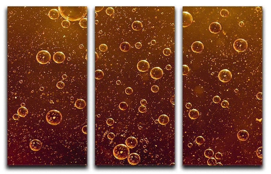 Rising orange bubbles 3 Split Panel Canvas Print - Canvas Art Rocks - 1