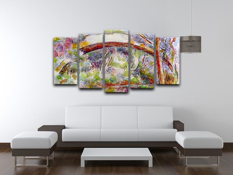 River at the Bridge of Three Sources by Cezanne 5 Split Panel Canvas - Canvas Art Rocks - 3