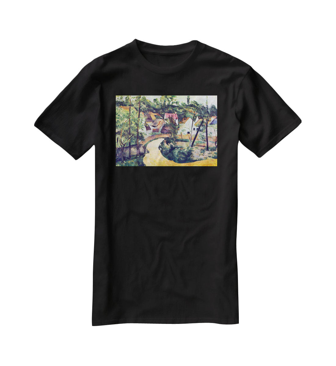 Road bend by Cezanne T-Shirt - Canvas Art Rocks - 1