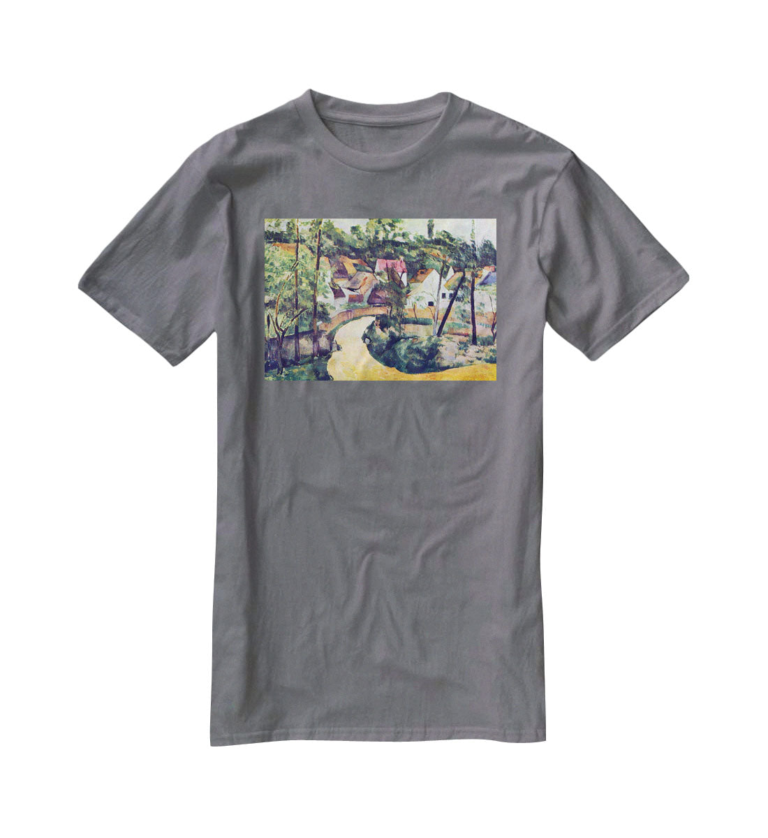 Road bend by Cezanne T-Shirt - Canvas Art Rocks - 3
