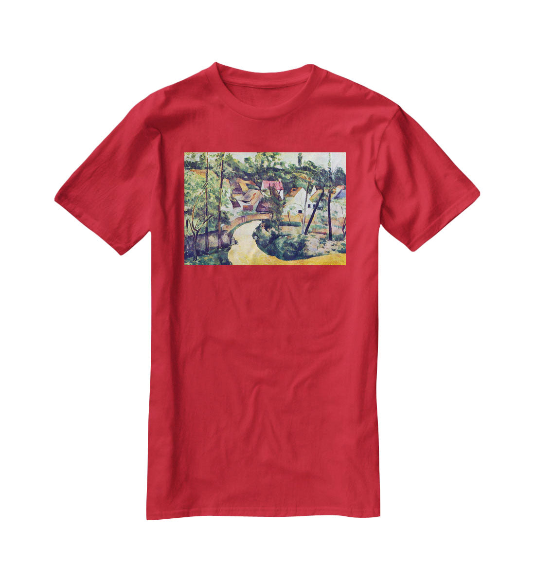 Road bend by Cezanne T-Shirt - Canvas Art Rocks - 4