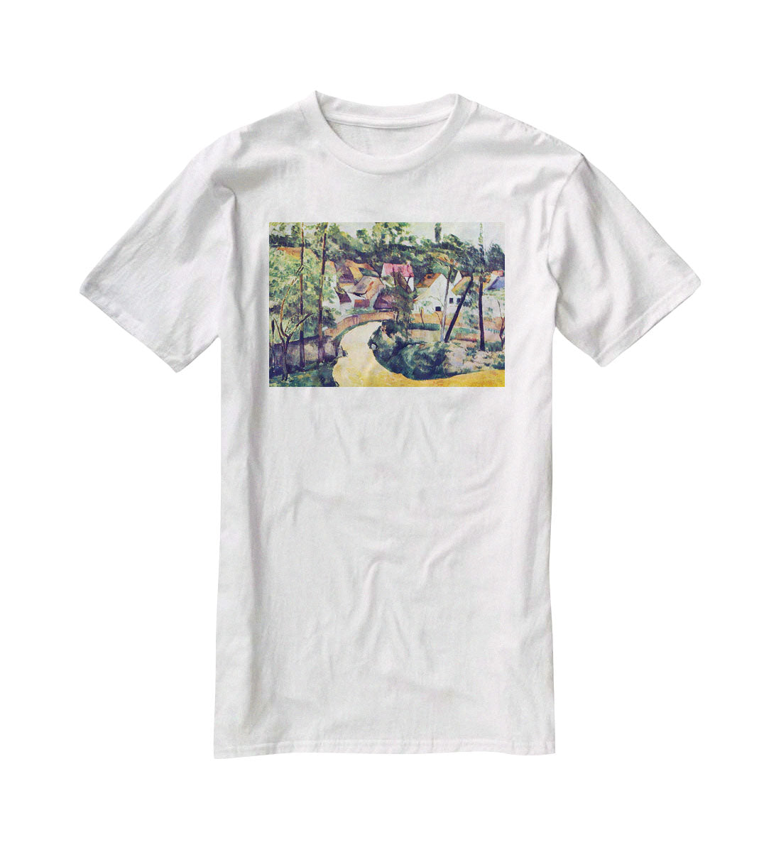 Road bend by Cezanne T-Shirt - Canvas Art Rocks - 5