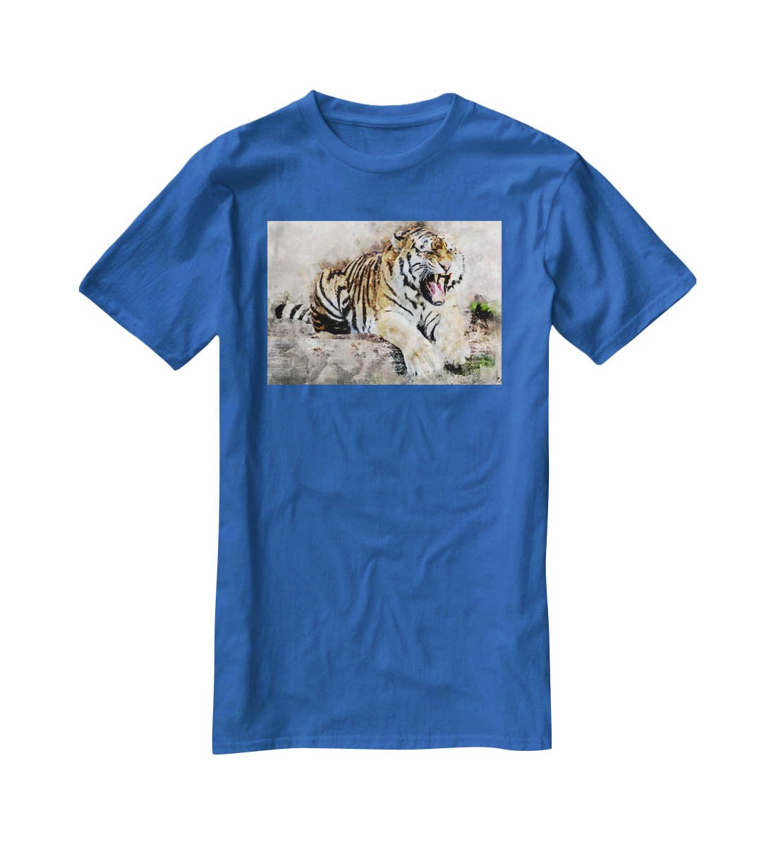 Roaring Tiger T-Shirt - Canvas Art Rocks - 2