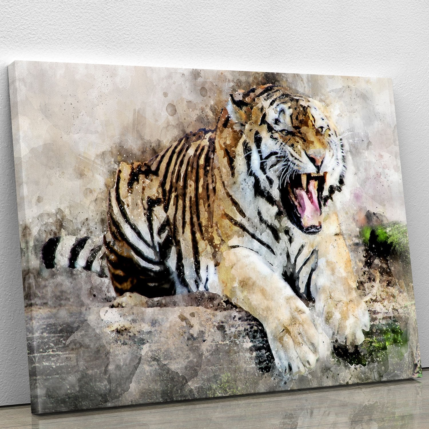 Roaring Tiger Canvas Print or Poster