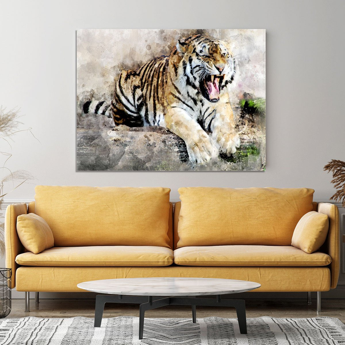 Roaring Tiger Canvas Print or Poster