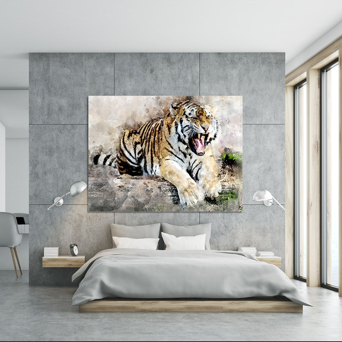 Roaring Tiger Canvas Print or Poster