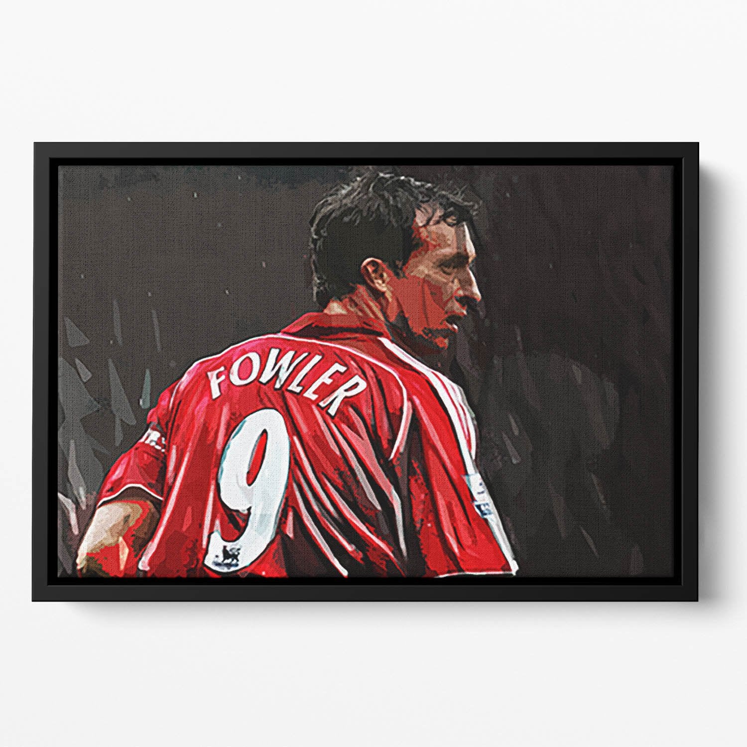 Robbie Fowler Liverpool Floating Framed Canvas