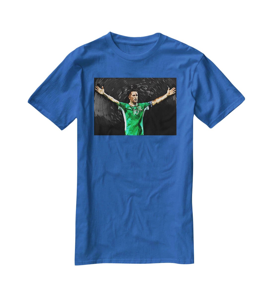 Robbie Keane Ireland T-Shirt - Canvas Art Rocks - 2