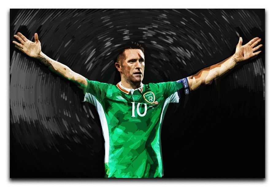 Robbie Keane Ireland Canvas Print - Canvas Art Rocks - 1