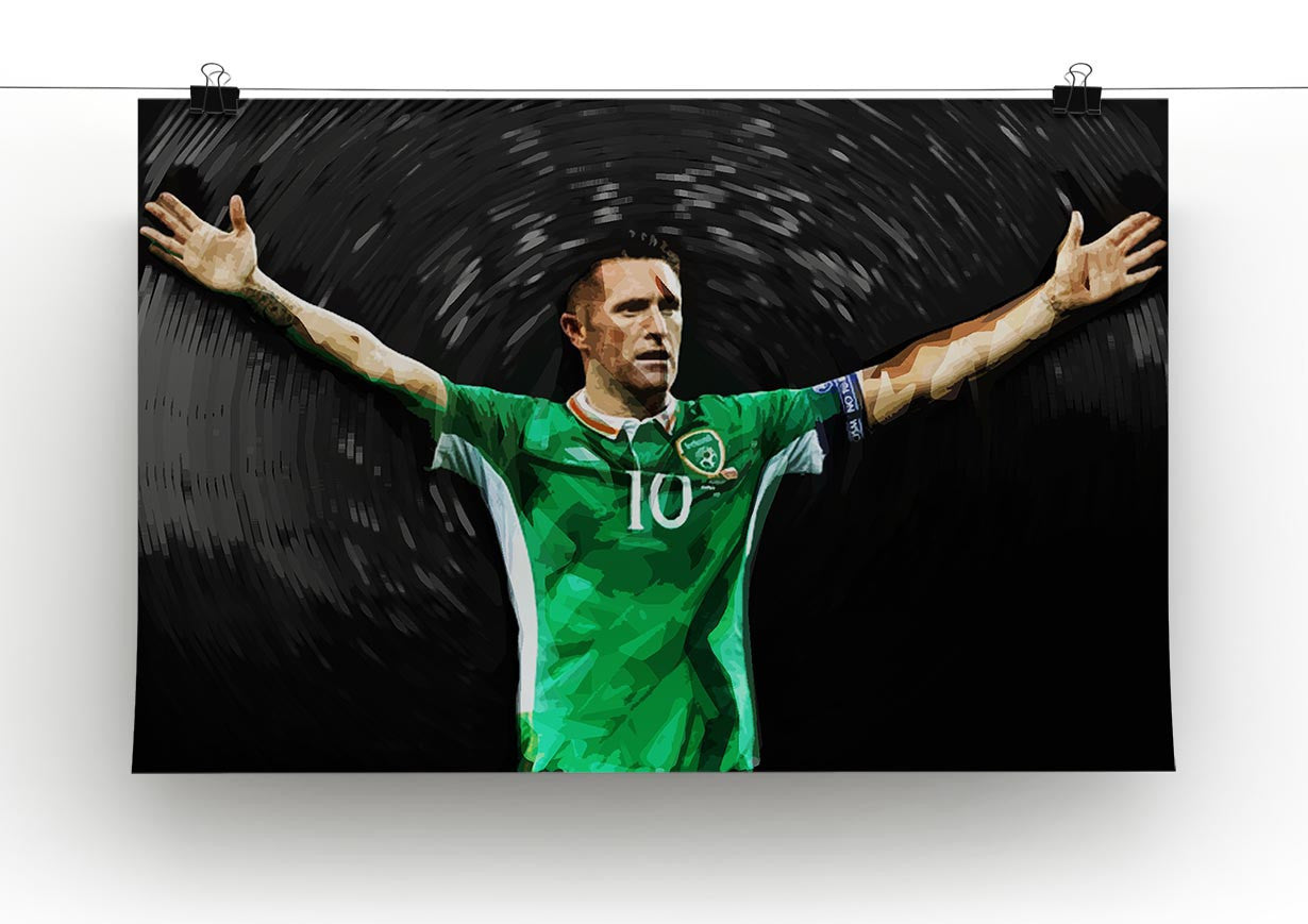Robbie Keane Ireland Canvas Print - Canvas Art Rocks - 2