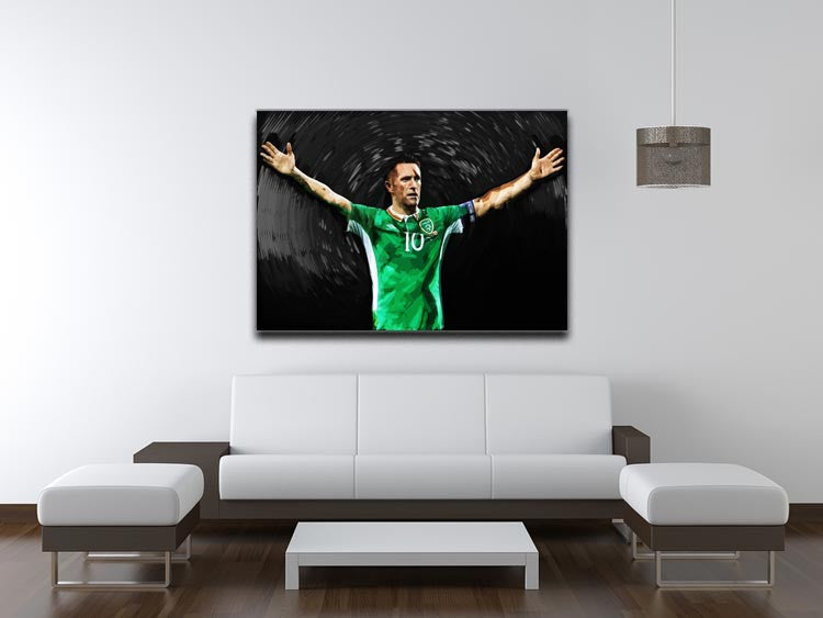 Robbie Keane Ireland Canvas Print - Canvas Art Rocks - 4