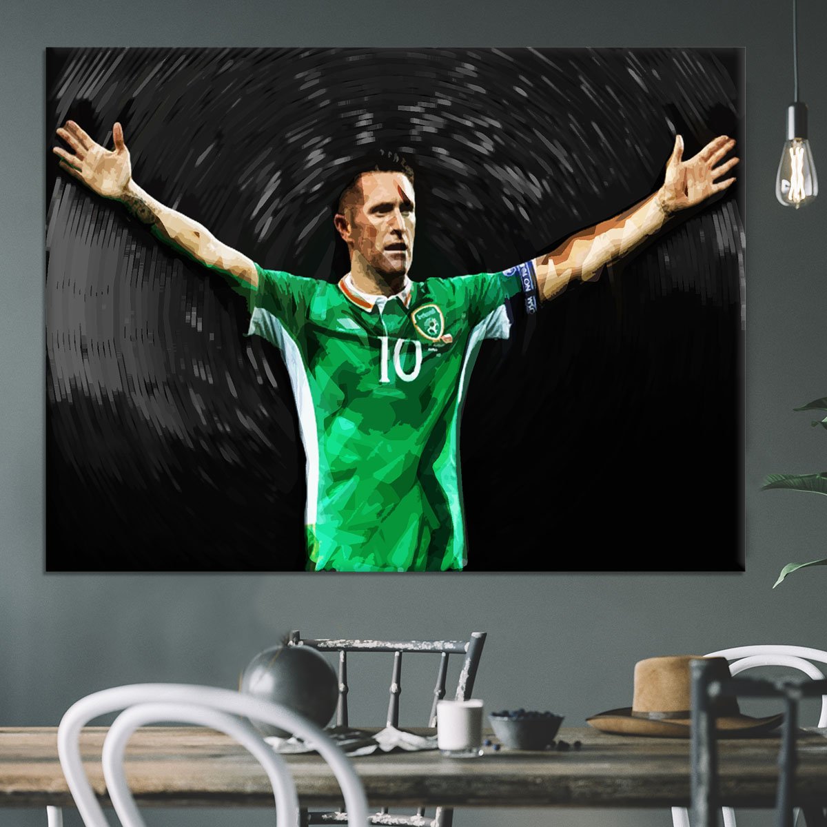 Robbie Keane Ireland Canvas Print or Poster