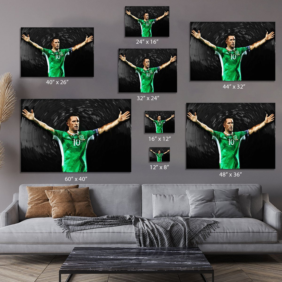 Robbie Keane Ireland Canvas Print or Poster