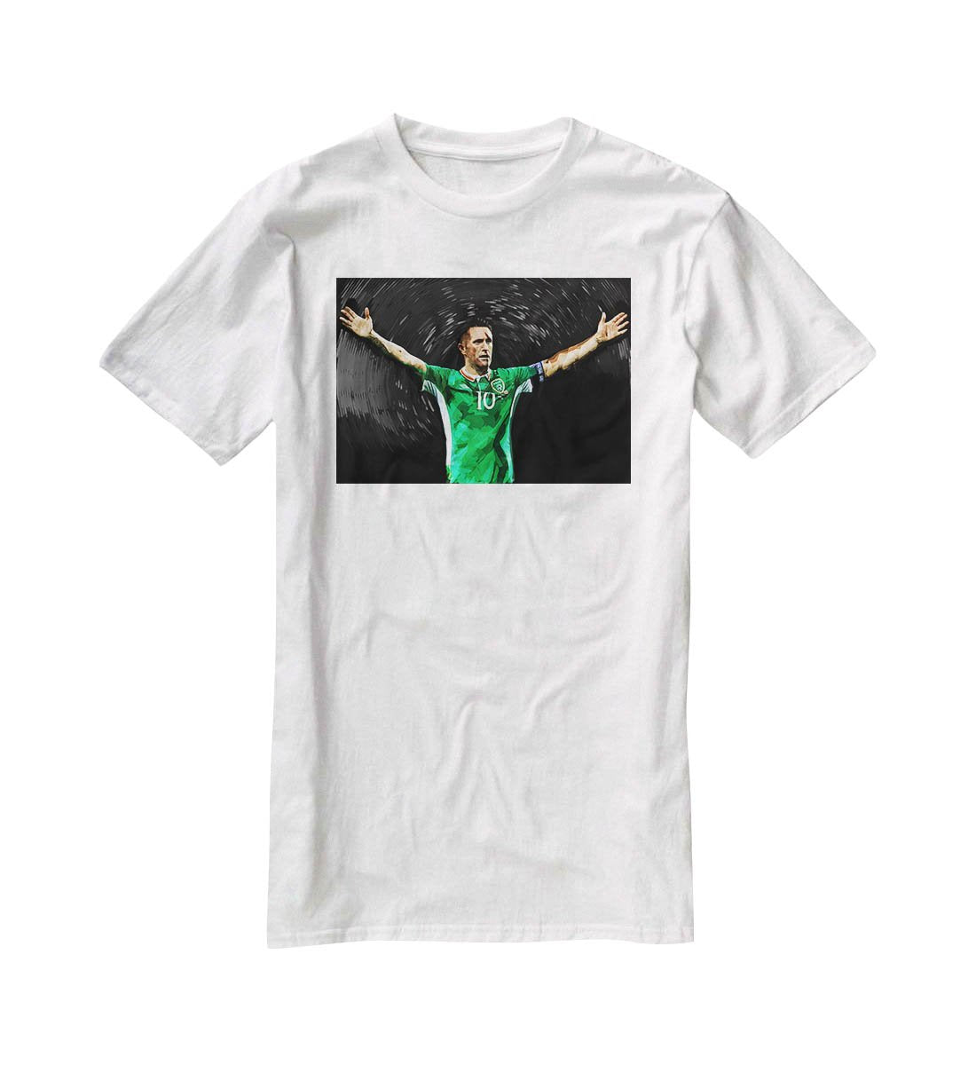 Robbie Keane Ireland T-Shirt - Canvas Art Rocks - 5